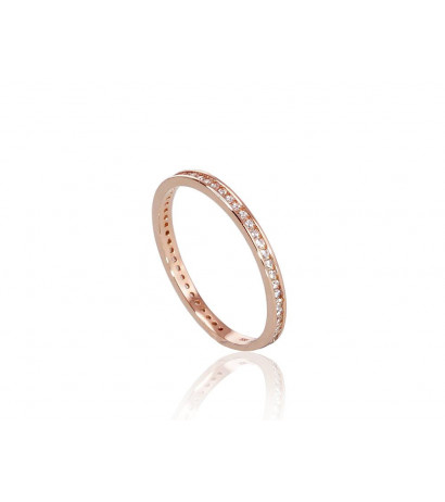 Gold ring 1100466(Au-R)_CZ, Red Gold 585°, Zirkons