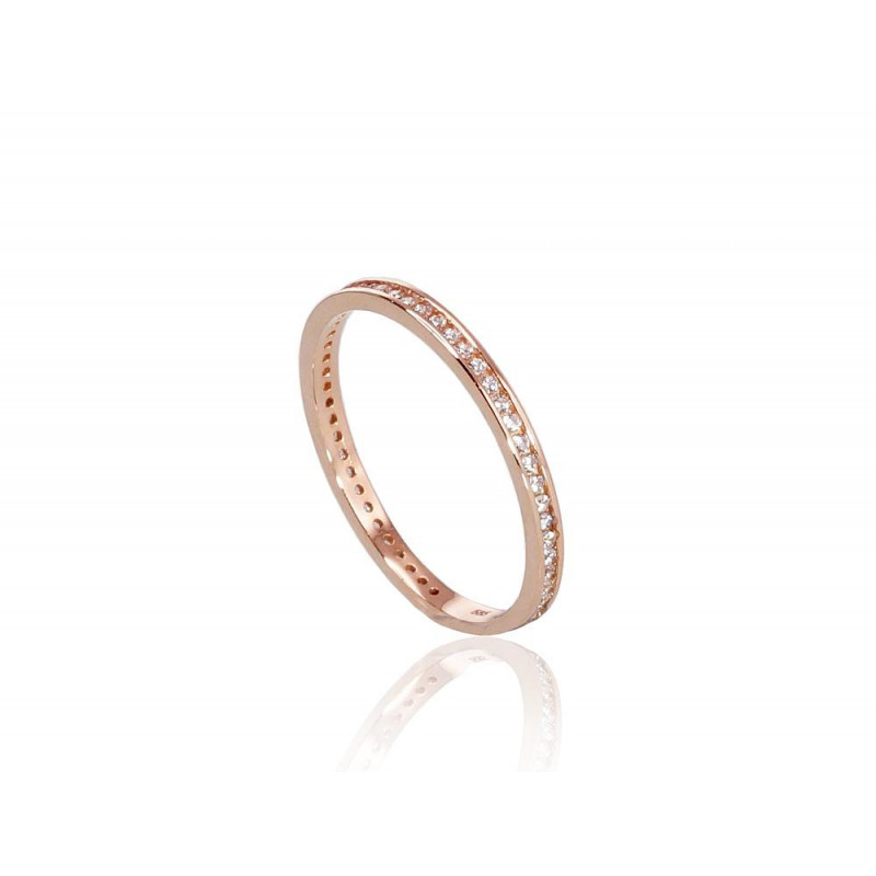 Gold ring 1100466(Au-R)_CZ, Red Gold 585°, Zirkons