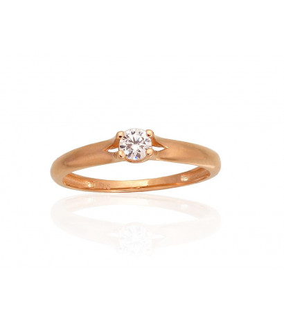 Gold ring 1100954(Au-R)_CZ, Red Gold 585°, Zirkons