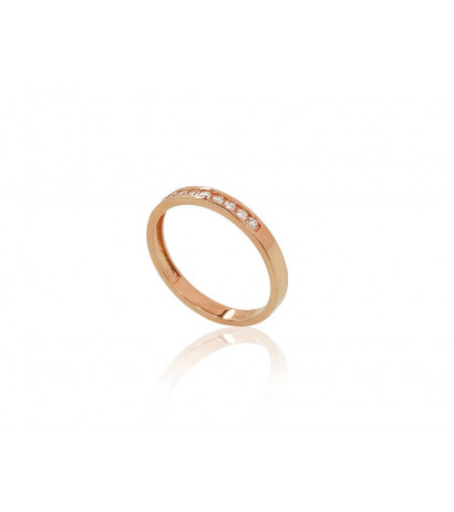 Gold ring 1100832(Au-R)_CZ, Red Gold 585°, Zirkons