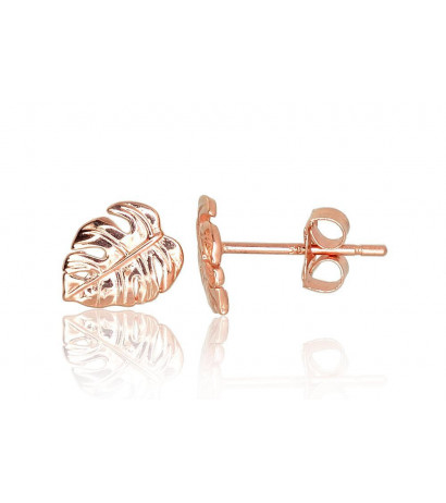 Gold classic studs earrings 1201115(Au-R), Red Gold 585°