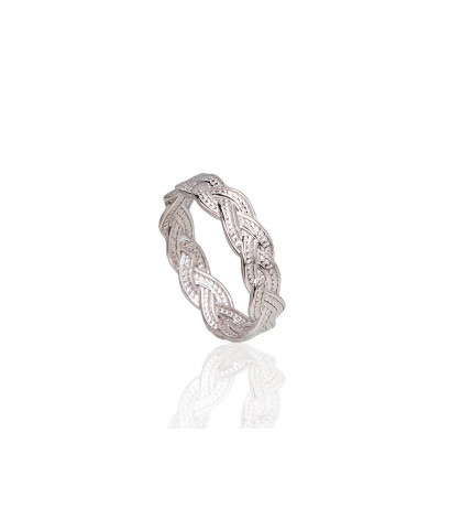 Silver ring 2101785(PRh-Gr), Silver 925°, Rhodium (Plating)