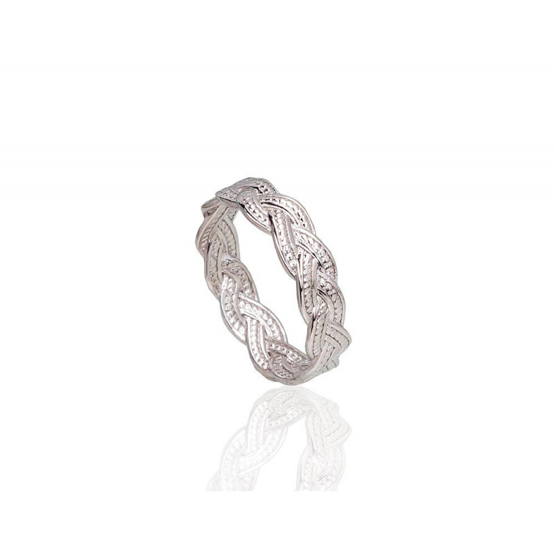 Silver ring 2101785(PRh-Gr), Silver 925°, Rhodium (Plating)