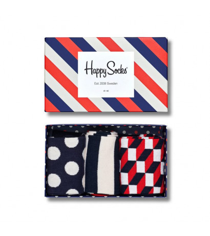 Happy Socks Giftbox 3-pak XSTR08-6000 (HS12-a) kojinės