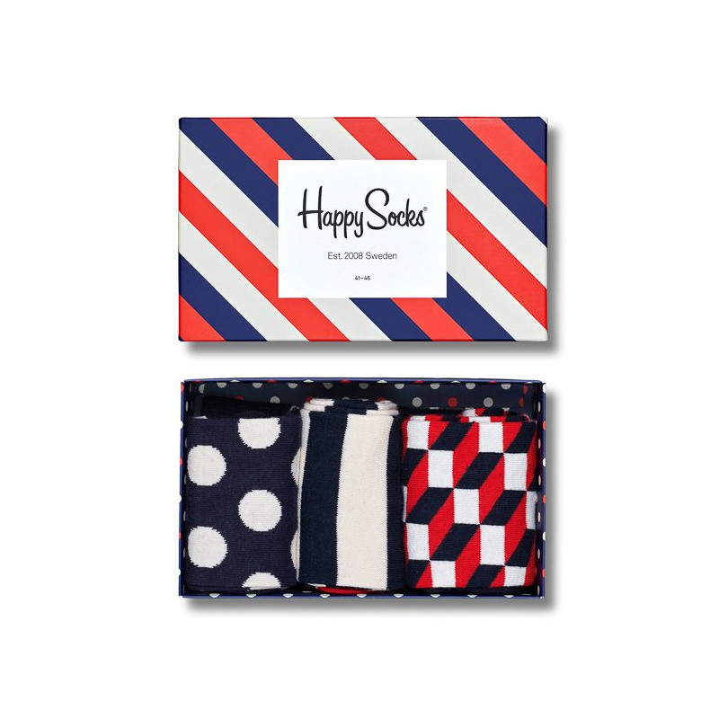 Happy Socks Giftbox 3-pak XSTR08-6000 (HS12-a) kojinės