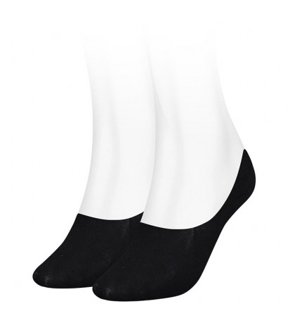 Tommy Hilfiger Women Footie 2P Black 383024001 200 039 (TH308-a) socks