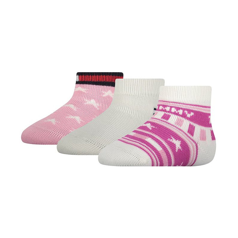 Tommy Hilfiger Baby Sock 3P Stars And S Pink Combo 701210510 002 015 (TH314-b) kojinės