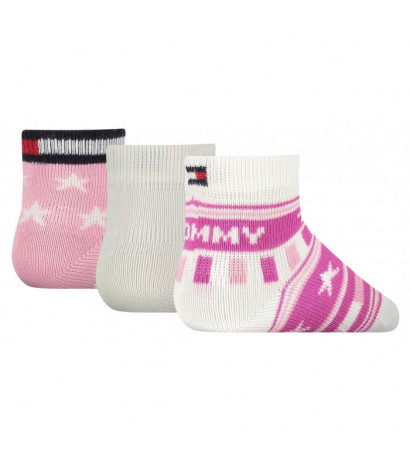 Tommy Hilfiger Baby Sock 3P Stars And S Pink Combo 701210510 002 015 (TH314-b) socks