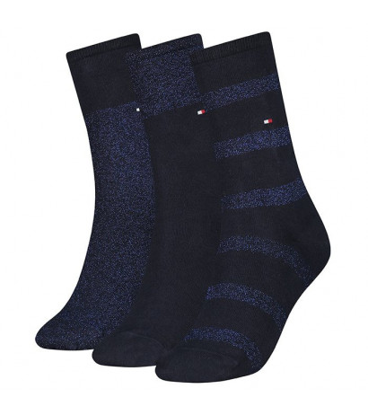 Tommy Hilfiger Women Sock 3P Navy 701210532 002 035 (TH316-a) socks