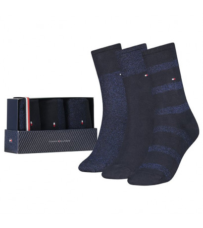 Tommy Hilfiger Women Sock 3P Navy 701210532 002 035 (TH316-a) kojinės