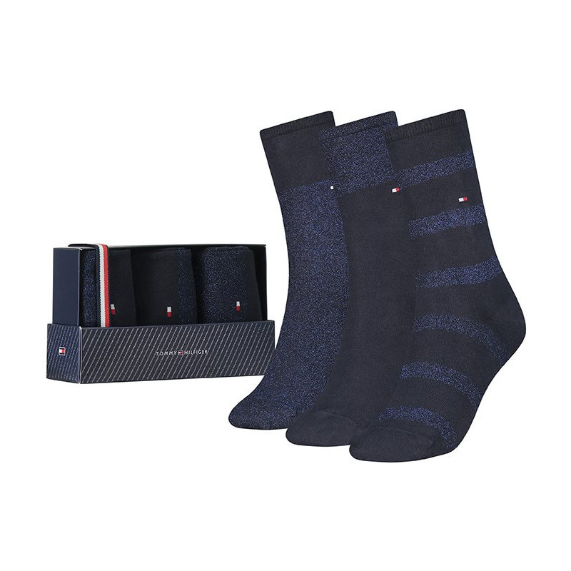 Tommy Hilfiger Women Sock 3P Navy 701210532 002 035 (TH316-a) socks