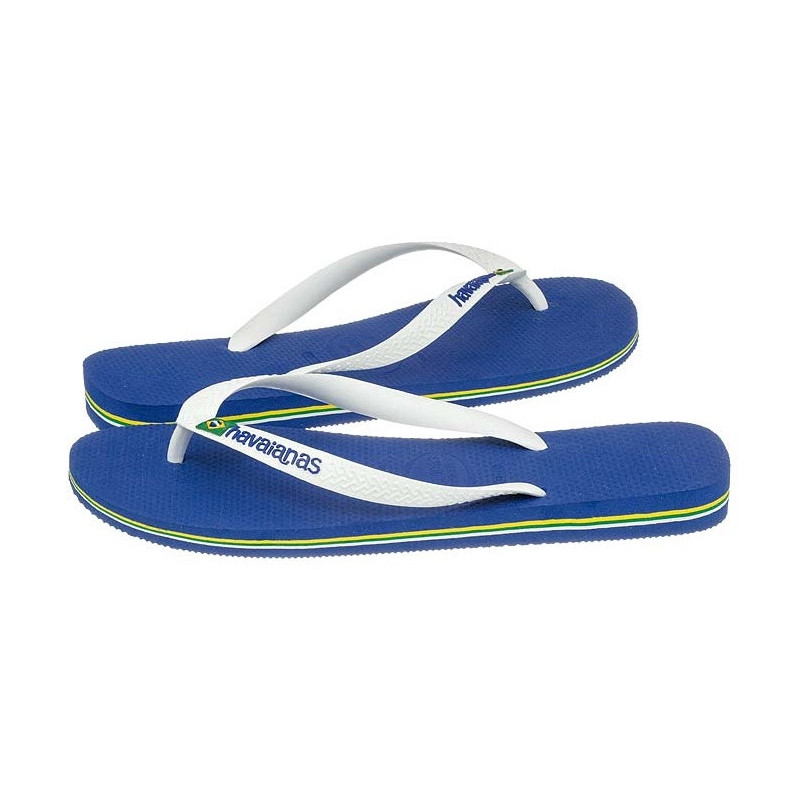 Havaianas Brasil Logo Aul Naval Marine Blue 4110850-2711 (HI1-c) apavi