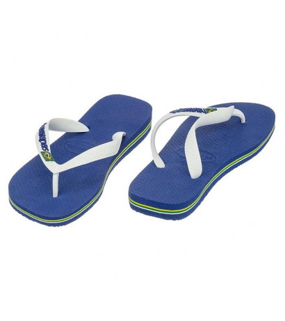 Havaianas Brasil Logo Aul Naval Marine Blue 4110850-2711 (HI1-c) apavi