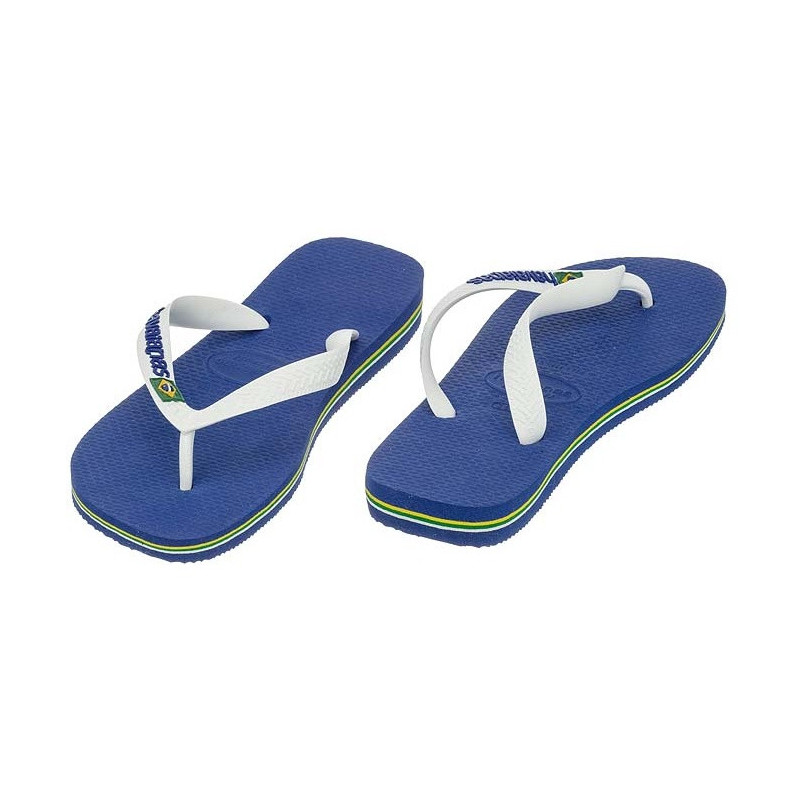 Havaianas Brasil Logo Aul Naval Marine Blue 4110850-2711 (HI1-c) apavi