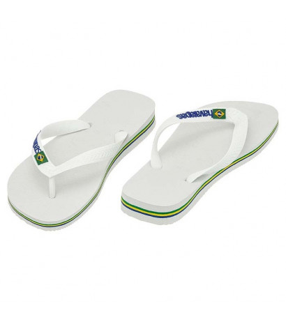 Havaianas Brasil Logo Branco White 4110850-0001 (HI1-f) apavi