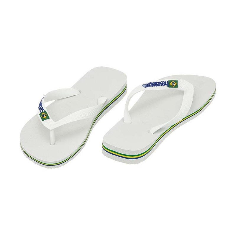 Havaianas Brasil Logo Branco White 4110850-0001 (HI1-f) apavi