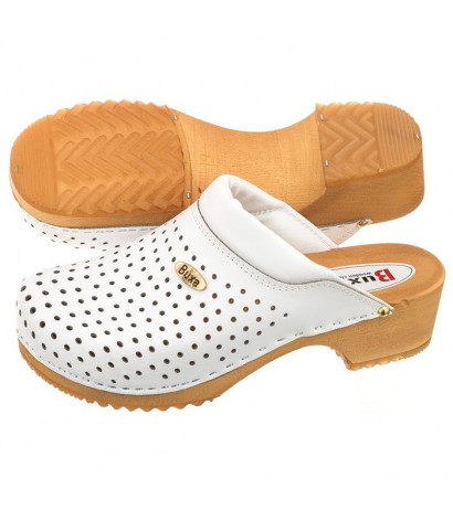 Buxa Supercomfort Białe F11 (BX2-b) Sieviešu apavi/Flip Flops