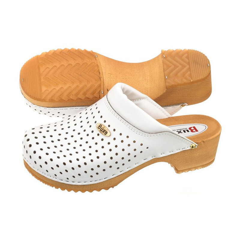 Buxa Supercomfort Białe F11 (BX2-b) Sieviešu apavi/Flip Flops