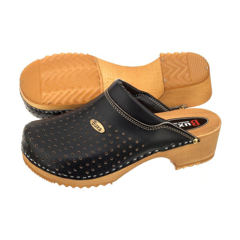 Buxa Supercomfort Czarne 2 F11 (BX2-i) Women's Shoes/Flip Flops