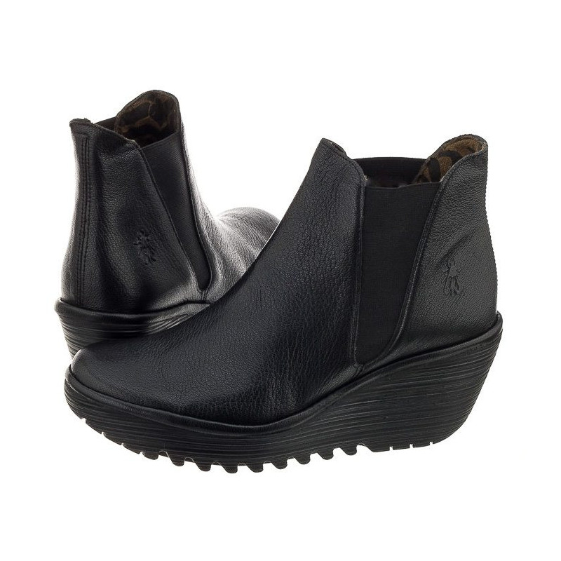 FLY London Yoss Mousse Black P500431000 (FL103-a) Boots