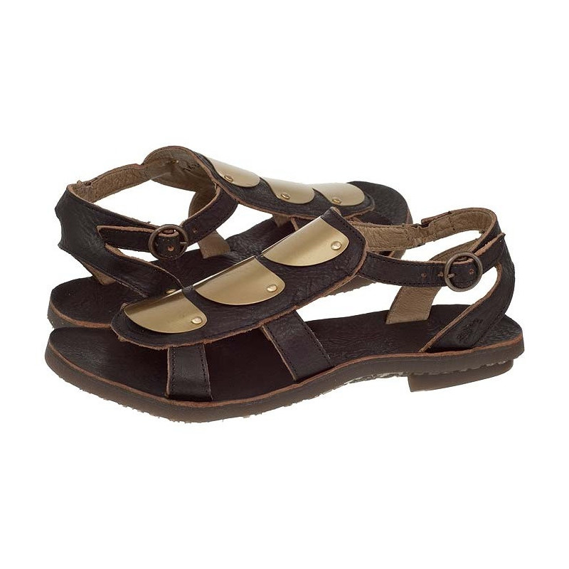 FLY London BLY Black/Gold P143071000 (FL114-a) sandalai