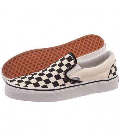 Vans Classic Slip-On Black and White VN-0EYEBWW (VA6-c) kingad