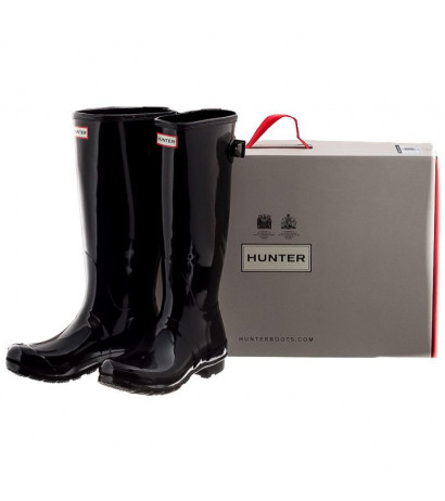 glossy hunter boots