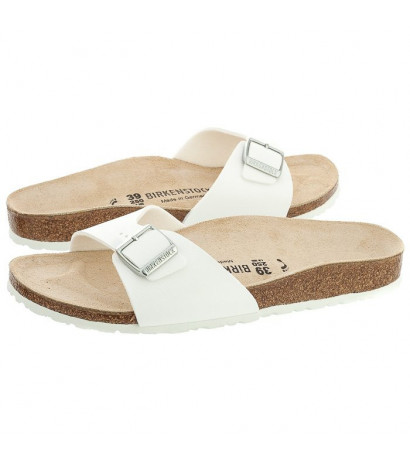 Birkenstock Madrid White 040733 (BK24-a) Women's Shoes/Flip Flops