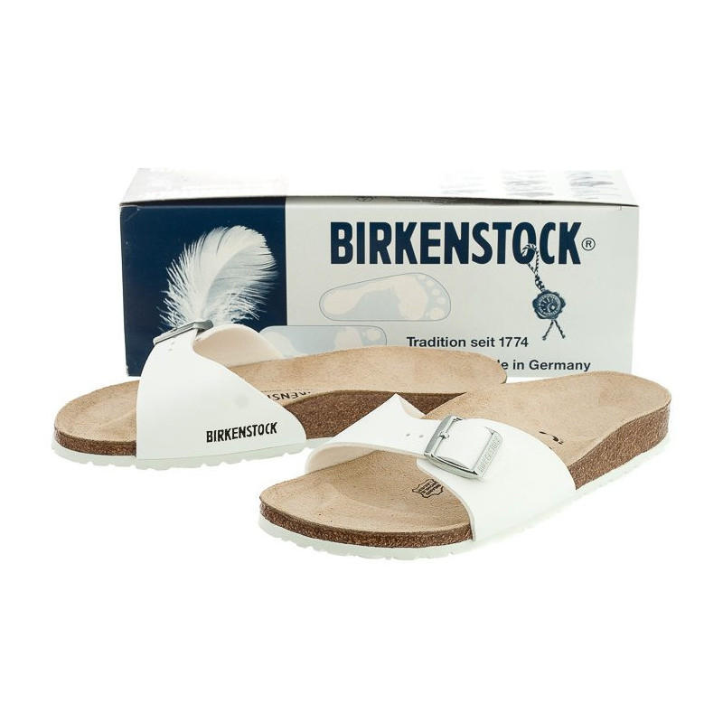 Birkenstock Madrid White 040733 (BK24-a) Sieviešu apavi/Flip Flops