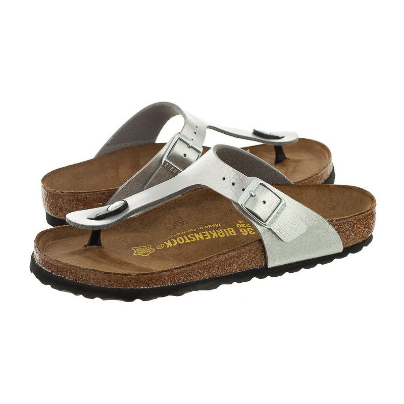 Birkenstock Gizeh Silver 043851 (BK13-d) apavi