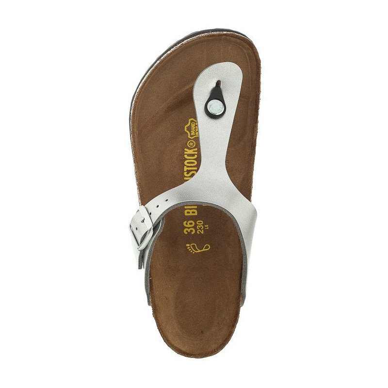 Birkenstock Gizeh Silver 043851 (BK13-d) apavi