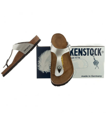 Birkenstock Gizeh Silver 043851 (BK13-d) apavi