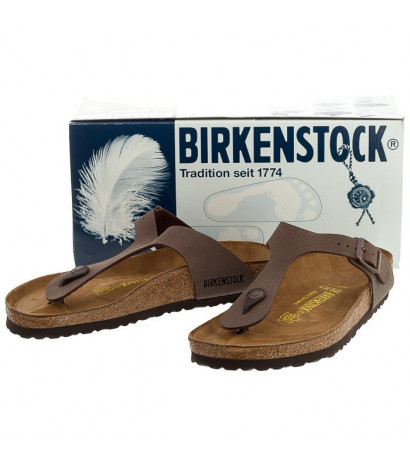 Birkenstock Gizeh BS Nubuk Mocca 043751 (BK29-b) šlepetės