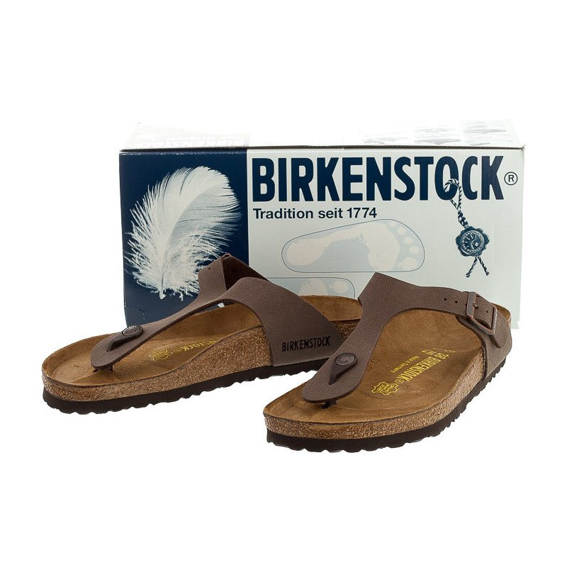 Birkenstock Gizeh BS Nubuk Mocca 043751 (BK29-b) šlepetės