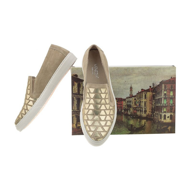 Venezia Beżowe 11390 Bei-Pla (VE34-a) sneakers