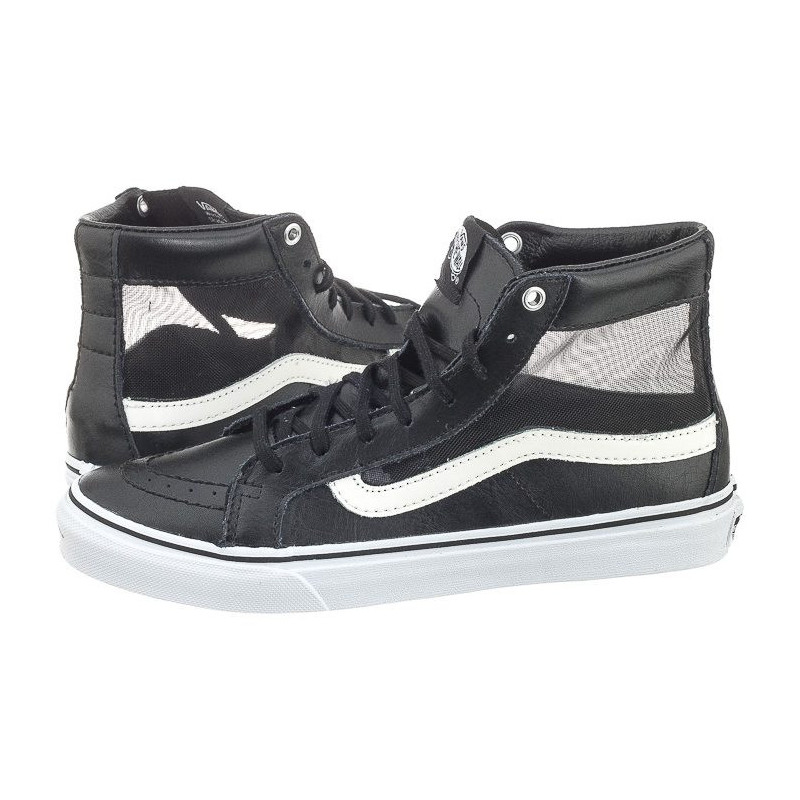 Vans SK8-Hi Slim Cutout (Mesh) Blk/Wht V4KZISJ (VA125-a) sporta apavi