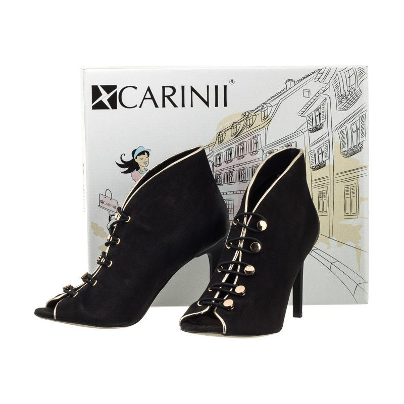 Carinii Czarne B3928 (CI214-a) shoes