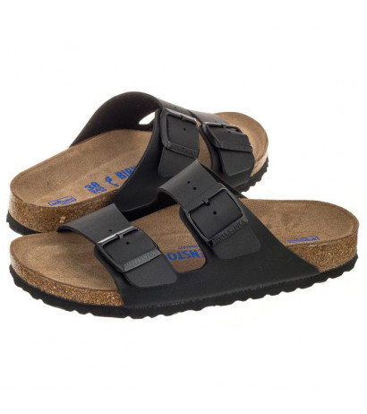 Birkenstock Arizona Soft Footbed Black 0551253 (BK61-a) Women's Shoes/Flip Flops