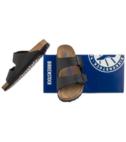 Birkenstock Arizona Soft Footbed Black 0551253 (BK61-a) Women's Shoes/Flip Flops