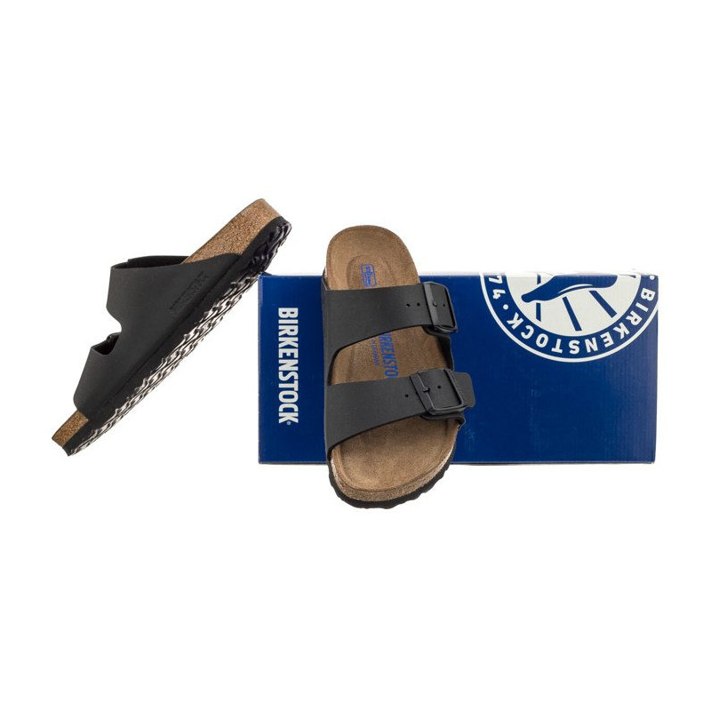 Birkenstock Arizona Soft Footbed Black 0551253 (BK61-a) Women's Shoes/Flip Flops