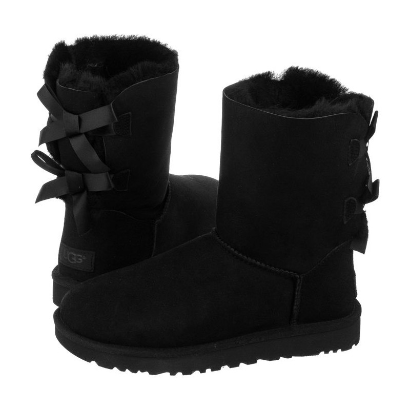 UGG W Bailey Bow II 1016225 W/BLK (UA14-a) kurpes