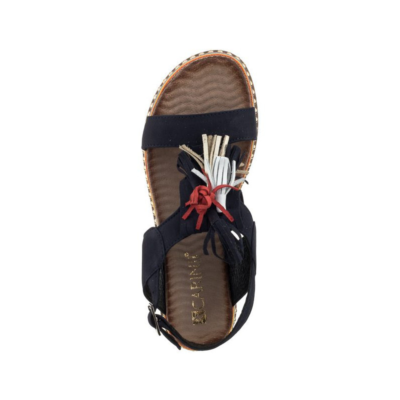 Carinii Granatowe B4425 (CI302-b) sandals