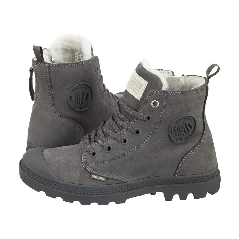 Palladium Pampa Hi Zip WL Cloudburst/Charcoal Gray 95982-055-M (PA45-b) boots