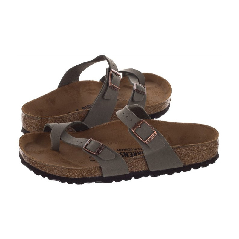 Birkenstock Mayari Nubuck Stone 71071 (BK83-a) šlepetės