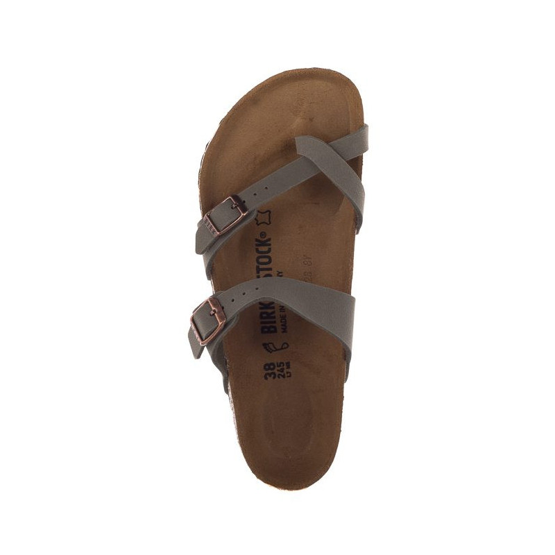 Birkenstock Mayari Nubuck Stone 71071 (BK83-a) šlepetės