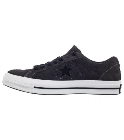 Converse One Star OX Almost Black/White 163247C (CO376-a) sportiniai bateliai