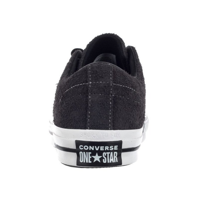 Converse One Star OX Almost Black/White 163247C (CO376-a) spordijalatsid