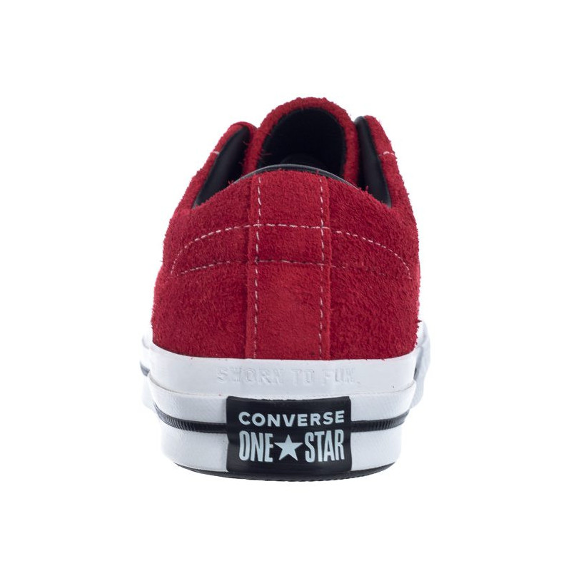 Converse One Star OX Enamel Red/Black/White 163246C (CO376-b) sportiniai bateliai