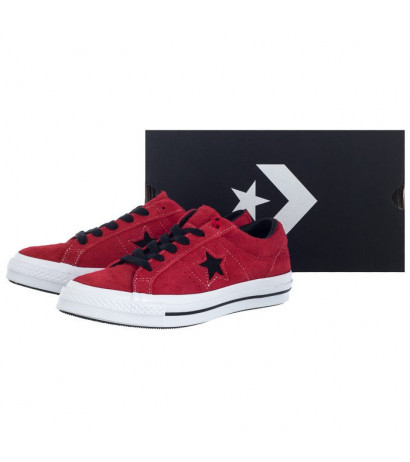 Converse One Star OX Enamel Red/Black/White 163246C (CO376-b) spordijalatsid