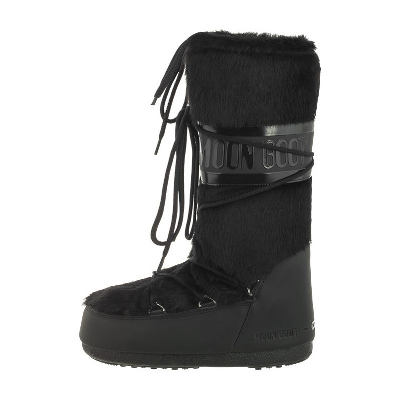 Moon Boot Icon Faux Fur Black 1408900 N001 (MB43-a) zābaki